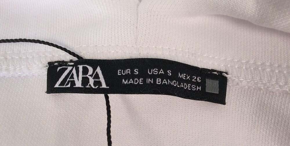 ZARA White V-Neck Oversized Cape Top Small EUC - Picture 3 of 5